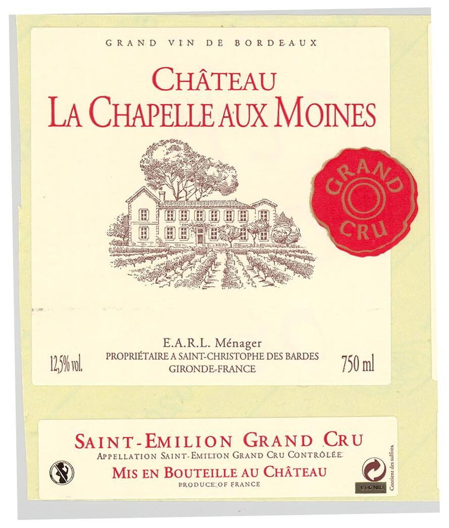 Étiquette Château La Chapelle Aux Moines 2021