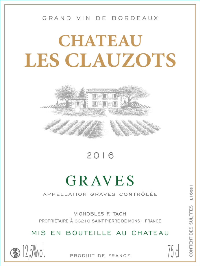 Label Château Les Clauzots 2016