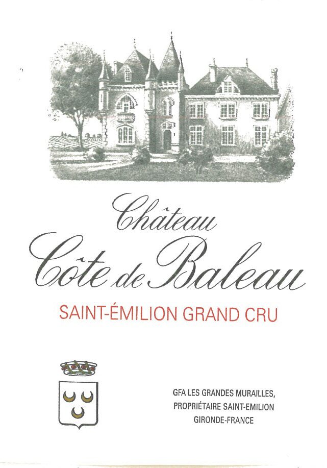 Étiquette Château Côte de Baleau 2024
