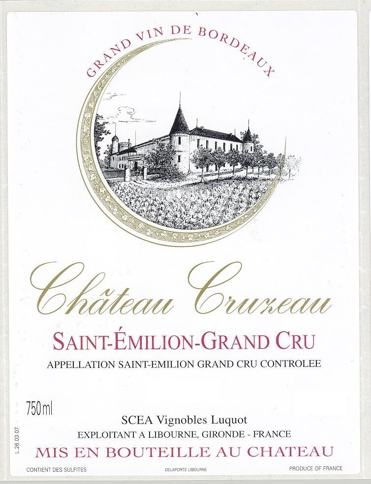 Étiquette Château Cruzeau 2017