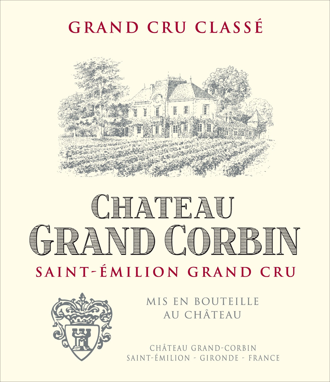 Étiquette Château Grand Corbin 2021