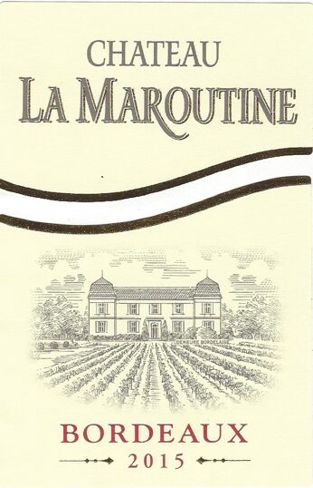 Étiquette Château La Maroutine 2015