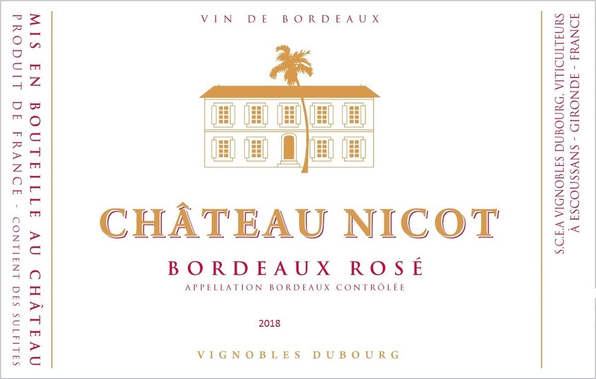 Étiquette Château Nicot 2018