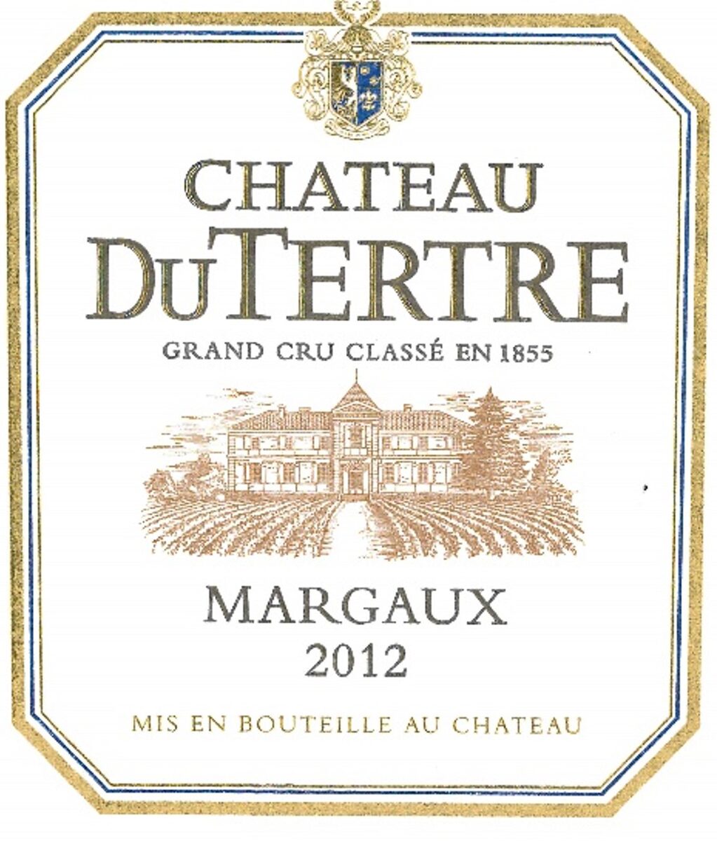 Étiquette Château du Tertre 2012